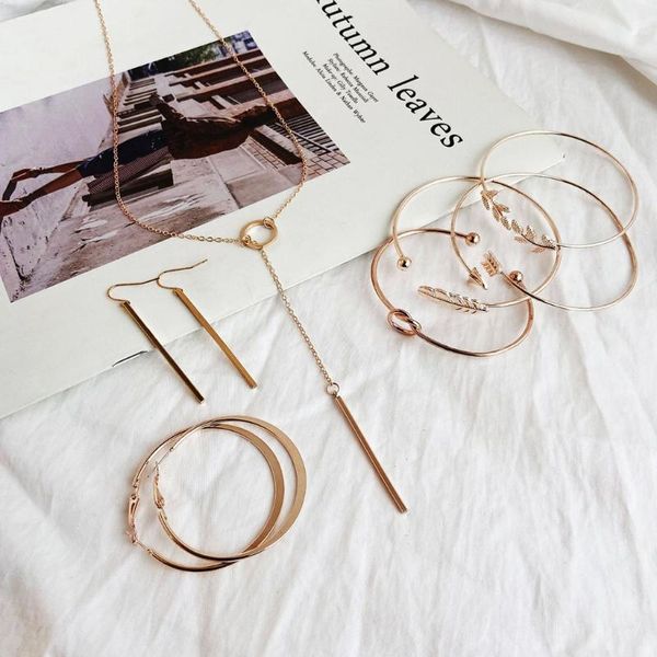 earrings & necklace minimalist long bar gold/rose gold/silver plated dangle geometric jewelry open bracelet set
earrings & necklace minimalist long bar gold/rose gold/silver plated dangle geometric jewelry open bracelet set