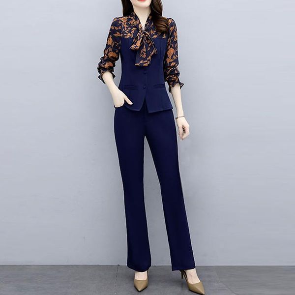 women's two piece pants vintage spring summer women suit print patchwork bow blazer jacket & pant 2021 office wear suits female sets, White
women's two piece pants vintage spring summer women suit print patchwork bow blazer jacket & pant 2021 office wear suits female sets, White