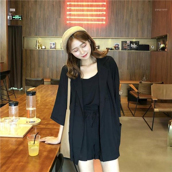 women's tracksuits ladies matching outfits summer suspenders 3 piece set streetwear three woman sets high waist shorts girls suit, Gray
women's tracksuits ladies matching outfits summer suspenders 3 piece set streetwear three woman sets high waist shorts girls suit, Gray
