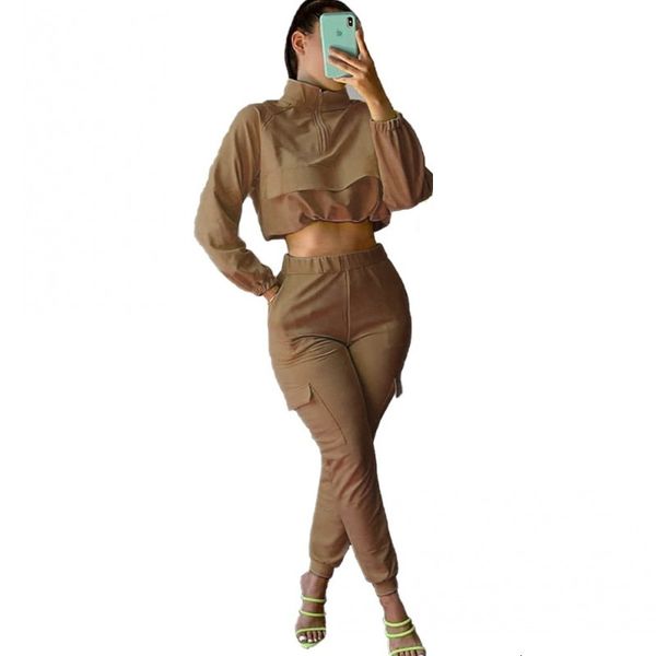 solid form women's ensemble overalls zipper crop and pencil pants define fall streetwear two-piece clothing p9x7, Gray
solid form women's ensemble overalls zipper crop and pencil pants define fall streetwear two-piece clothing p9x7, Gray