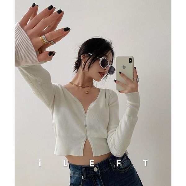 women's knits & tees left french cultivate one's morality short coat female knit spring v-neck cardigan multi-color optional, White
women's knits & tees left french cultivate one's morality short coat female knit spring v-neck cardigan multi-color optional, White