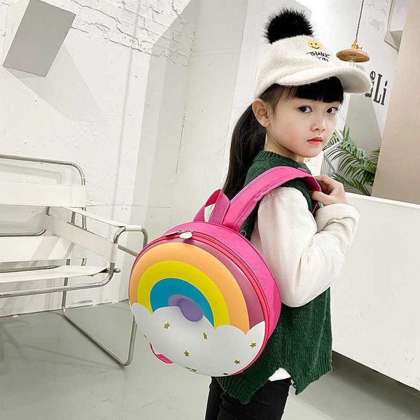 2021 new children bag cute hard shell doughnut backpack rainbow boys' and girls' kindergarten schoolbag, Black
2021 new children bag cute hard shell doughnut backpack rainbow boys' and girls' kindergarten schoolbag, Black