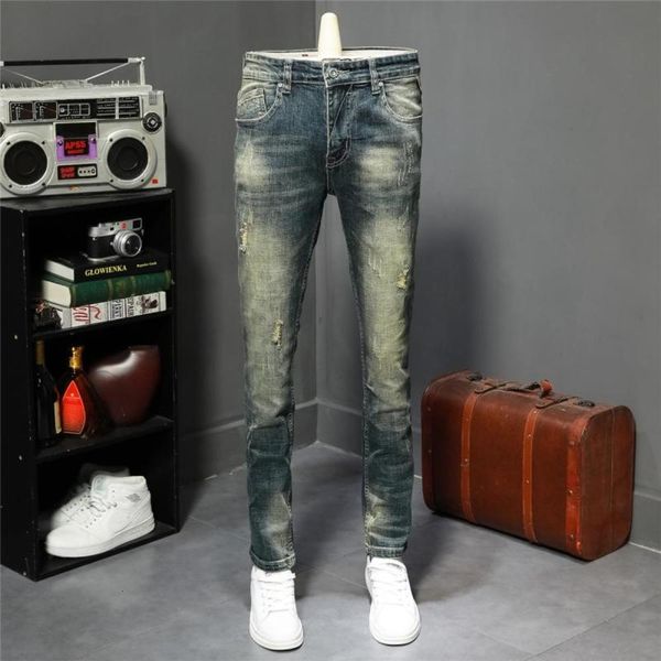 brand autumn and winter jeans slim small foot hole fashion casual men's long pants nostalgic versatilewinter, Blue
brand autumn and winter jeans slim small foot hole fashion casual men's long pants nostalgic versatilewinter, Blue
