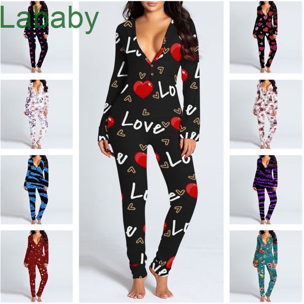 jumpsuits for women 2022 new valentine day button slim v neck long sleeve trousers pattern printing sleepwear fashion romper 9 colours, Black;white
jumpsuits for women 2022 new valentine day button slim v neck long sleeve trousers pattern printing sleepwear fashion romper 9 colours, Black;white