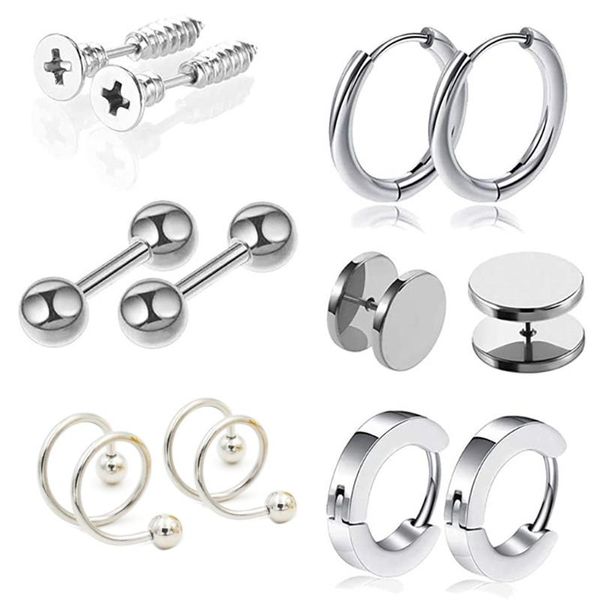 hoop & huggie stainless steel punk earring for men fashion gothic earrings stud lot black gold jewelry u90f, Golden;silver
hoop & huggie stainless steel punk earring for men fashion gothic earrings stud lot black gold jewelry u90f, Golden;silver