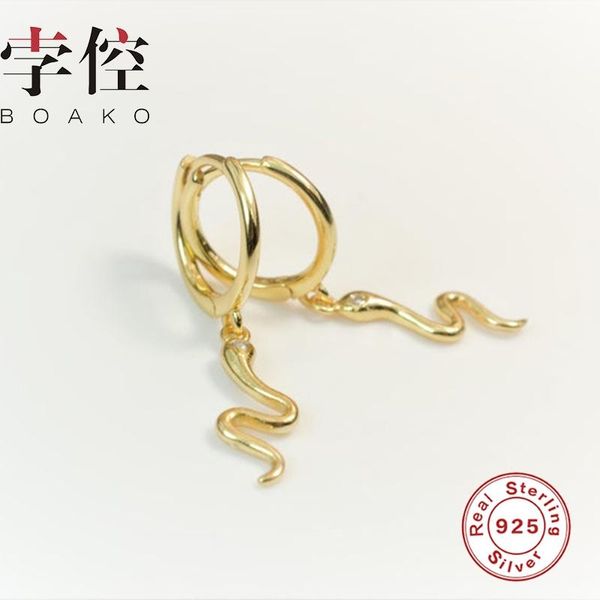 hoop & huggie boako 925 sterling silver earring for women snake earrings fashionable cute zircon pendientes brincos aretes, Golden;silver
hoop & huggie boako 925 sterling silver earring for women snake earrings fashionable cute zircon pendientes brincos aretes, Golden;silver