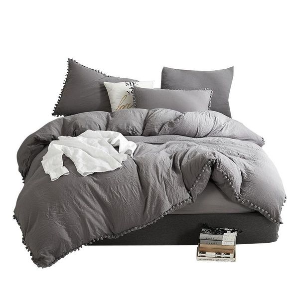 bedding sets solid duvet cover set color optional king size bedroom bordered balls luxury european quilt pillowcases
bedding sets solid duvet cover set color optional king size bedroom bordered balls luxury european quilt pillowcases