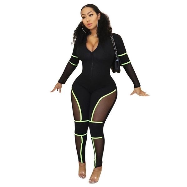 bodysuit tracksuit rompers womens jumpsuit skinny mesh patchwork striped slim hollow out overalls combinaison femme t200509, Black;white
bodysuit tracksuit rompers womens jumpsuit skinny mesh patchwork striped slim hollow out overalls combinaison femme t200509, Black;white