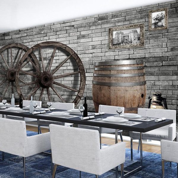 wallpapers drop retro nostalgia brick pattern wall paper mural vintage wood wheel bar cafe ktv restaurant decor wallpaper custom
wallpapers drop retro nostalgia brick pattern wall paper mural vintage wood wheel bar cafe ktv restaurant decor wallpaper custom