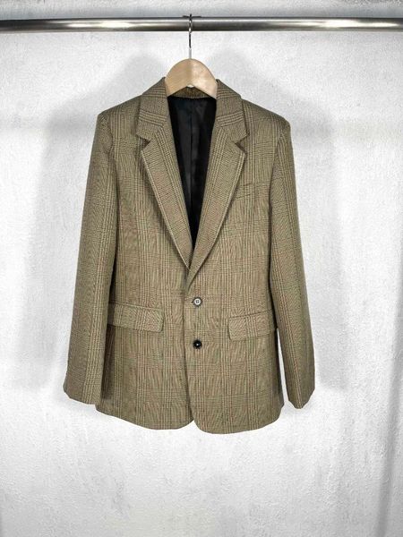 women's suits & blazers 2021 design trendy casual plaid wool single breasted blazer women, White;black
women's suits & blazers 2021 design trendy casual plaid wool single breasted blazer women, White;black
