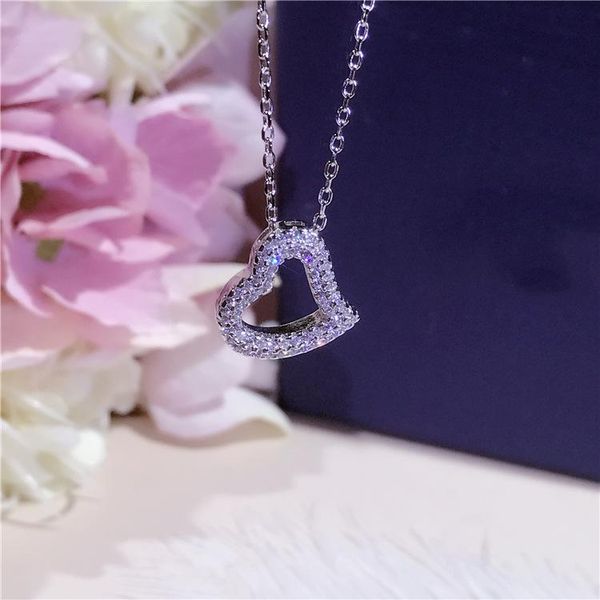 pendant necklaces arrival fashion romantic designer super sparkling zircon heart pure quality 925 sterling silver women chain necklace
pendant necklaces arrival fashion romantic designer super sparkling zircon heart pure quality 925 sterling silver women chain necklace