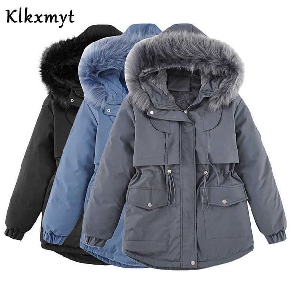 klkxmyt za winter jacket women fashion thick warm fur collar parkas coat zipper with pockets female chic outerwear 210527, Black
klkxmyt za winter jacket women fashion thick warm fur collar parkas coat zipper with pockets female chic outerwear 210527, Black
