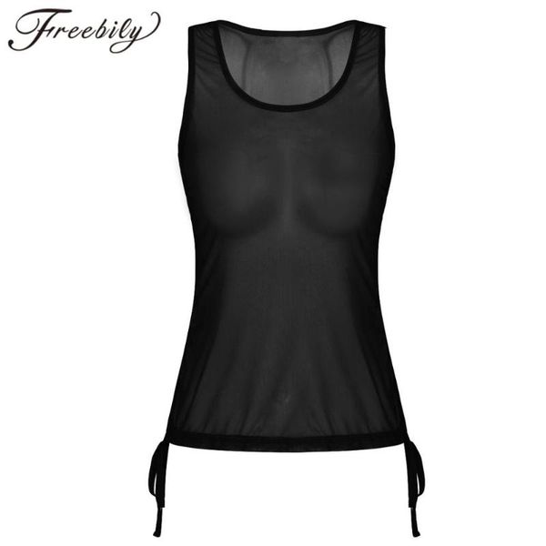 women adults see through sheer mesh sleeveless tank bralette adjustable drawstring u neck casual vest summer beachwear
women adults see through sheer mesh sleeveless tank bralette adjustable drawstring u neck casual vest summer beachwear