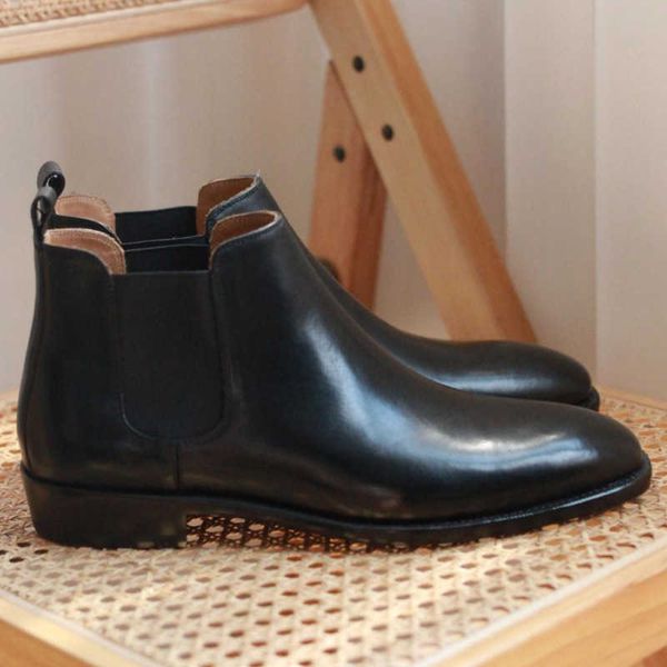 2021 new men's chelsea short boots men's martin boots suit shoes, Black
2021 new men's chelsea short boots men's martin boots suit shoes, Black