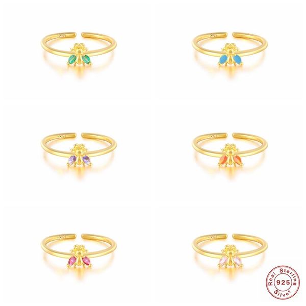 cluster rings luxury anillo plata 925 wedding for women girl korean colorful bee finger ring anniversary party charm gift fine jewelry, Golden;silver
cluster rings luxury anillo plata 925 wedding for women girl korean colorful bee finger ring anniversary party charm gift fine jewelry, Golden;silver