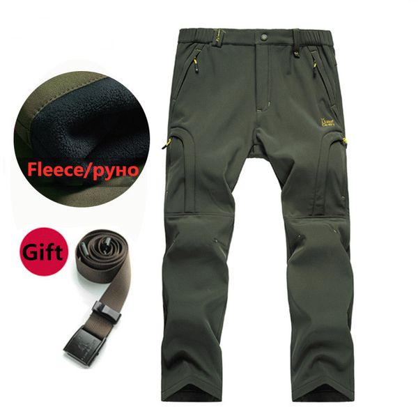 2021 new brand men's winter outwear thick warm waterproof windbreaker trousers male inner fleece soft shell outdoors thermal pants 8beg, Black 
2021 new brand men's winter outwear thick warm waterproof windbreaker trousers male inner fleece soft shell outdoors thermal pants 8beg, Black