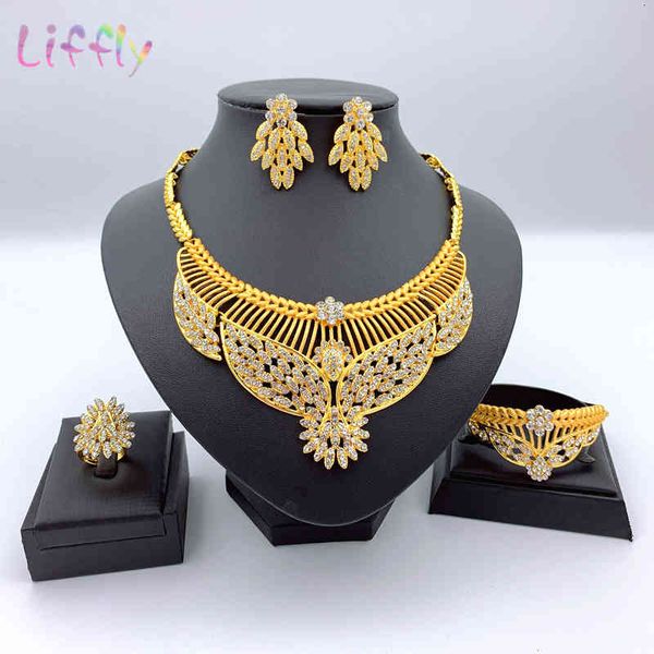 jewelry sets classic african big necklace crystal bold style women flower shape bracelet earrings ring hollow gift, Black
jewelry sets classic african big necklace crystal bold style women flower shape bracelet earrings ring hollow gift, Black