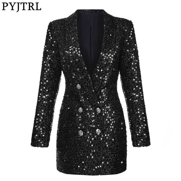 pyjtrl fashion women shawl lapel shiny sequins suit jacket female double-breasted long coat slim fit blazers autumn clothes 211019, White;black
pyjtrl fashion women shawl lapel shiny sequins suit jacket female double-breasted long coat slim fit blazers autumn clothes 211019, White;black