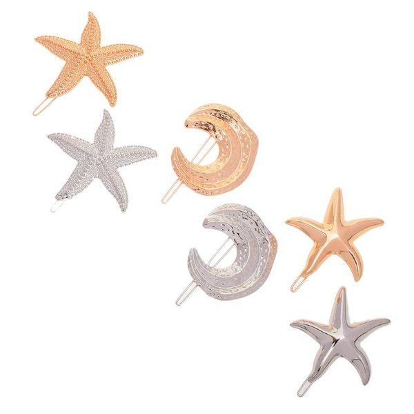 storage bottles & jars summer fashion alloy gold /silver color moon starfish shape hairpins female hair styling accessories
storage bottles & jars summer fashion alloy gold /silver color moon starfish shape hairpins female hair styling accessories