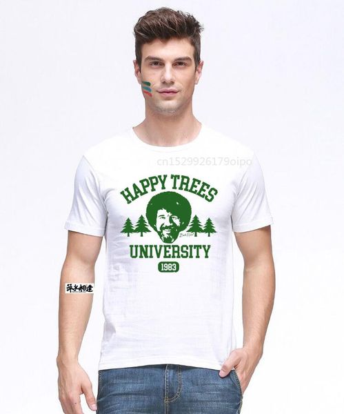 men's t-shirts bob ross happy trees university official licensed graphic t shirt men women tee, White;black
men's t-shirts bob ross happy trees university official licensed graphic t shirt men women tee, White;black