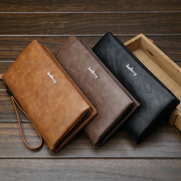 2018 new classical leather mens wallets vintage style men wallet fashion brand purse card holder long clutch wallet business
2018 new classical leather mens wallets vintage style men wallet fashion brand purse card holder long clutch wallet business