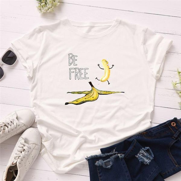 funny banana be letter print t shirt women short sleeve o neck loose tshirt summer women ladies tee shirt clothes, White
funny banana be letter print t shirt women short sleeve o neck loose tshirt summer women ladies tee shirt clothes, White