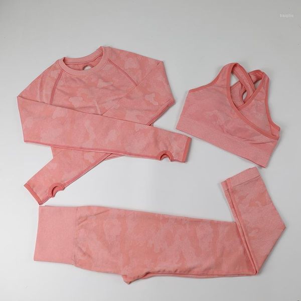 yoga outfit 2/3 pice camo workout clothes for women set fitness clothing high waist leggings sport bra long sleeves gym
yoga outfit 2/3 pice camo workout clothes for women set fitness clothing high waist leggings sport bra long sleeves gym