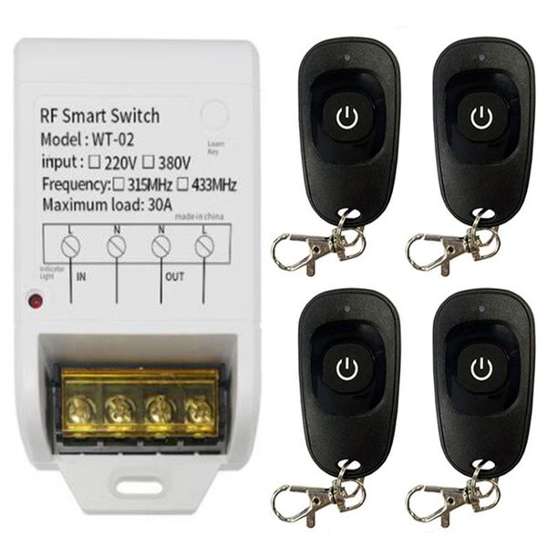 smart home control ac 220v 380v 30a relay wireless rf remote switch & 315mhz 433mhz 1ch transmitter for water pump factory motor
smart home control ac 220v 380v 30a relay wireless rf remote switch & 315mhz 433mhz 1ch transmitter for water pump factory motor