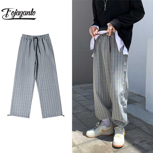 fojaganto spring thin plaid pants men's fashion retro casual pants men streetwear wild loose drawstring straight trousers mens, Black
fojaganto spring thin plaid pants men's fashion retro casual pants men streetwear wild loose drawstring straight trousers mens, Black