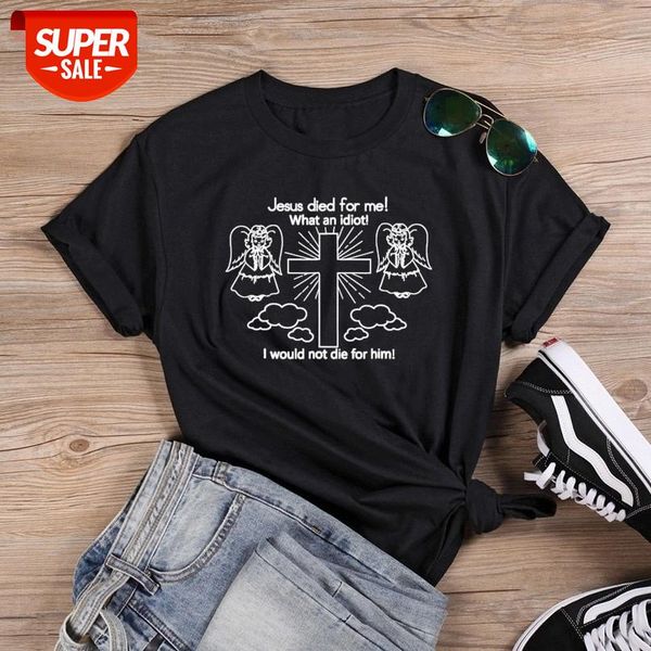 sunfiz YF Jesus Died for Me What an Idiot Art T-shirt Unisex Women Graphic Grunge Hipster Fashion 100% Cotton Tee Top Tshirt #oJ3W, White
sunfiz YF Jesus Died for Me What an Idiot Art T-shirt Unisex Women Graphic Grunge Hipster Fashion 100% Cotton Tee Top Tshirt #oJ3W, White