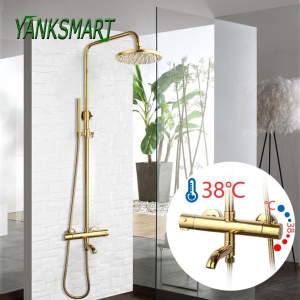 bathroom shower sets yanksamrt thermostatic faucet golden color bath mixer set waterfall rain head bathtub taps
bathroom shower sets yanksamrt thermostatic faucet golden color bath mixer set waterfall rain head bathtub taps