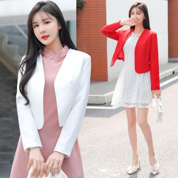 big size spring autumn women clothing outerwear short cardigans ladies female plus large work party coat sweet small jacket, Black;brown
big size spring autumn women clothing outerwear short cardigans ladies female plus large work party coat sweet small jacket, Black;brown