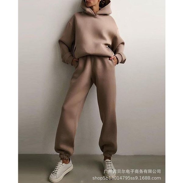 women's two piece pants mandylandy fashion set women tracksuits sport long sleeve casual hoodies + autumn outfits, White
women's two piece pants mandylandy fashion set women tracksuits sport long sleeve casual hoodies + autumn outfits, White