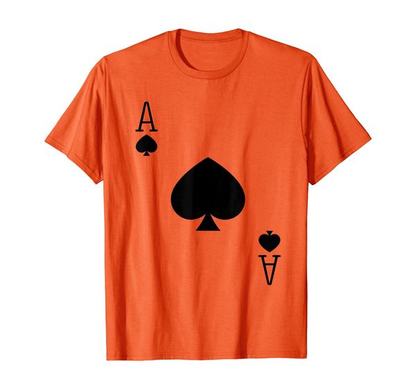 ace spades poker texas hold em deck cards playing costume t, White;black