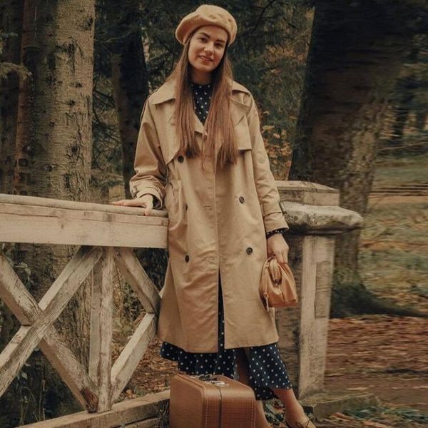 women's trench coats 2021 spring lady coat indie england style women long sleeve solid cotton overcoats oversized streetwear, Tan;black
women's trench coats 2021 spring lady coat indie england style women long sleeve solid cotton overcoats oversized streetwear, Tan;black