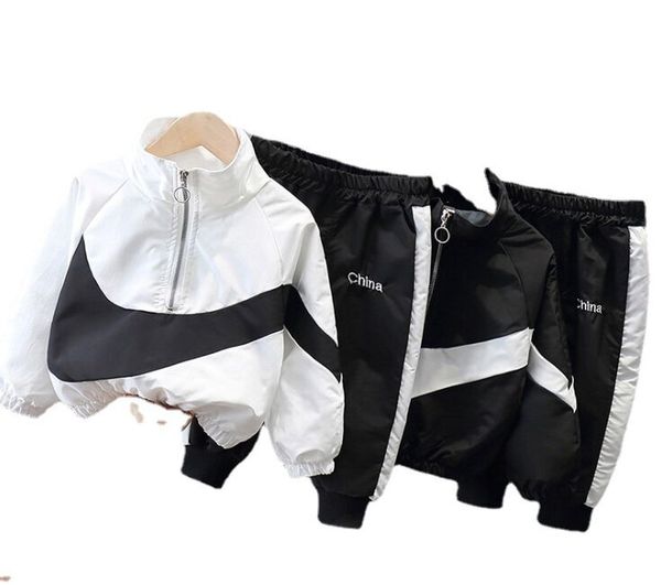 spring autumn boys letter printed clothes sets kids round collar long sleeve jacket+casual trouser 2pcs fashion children tracksuit outfits, White
spring autumn boys letter printed clothes sets kids round collar long sleeve jacket+casual trouser 2pcs fashion children tracksuit outfits, White