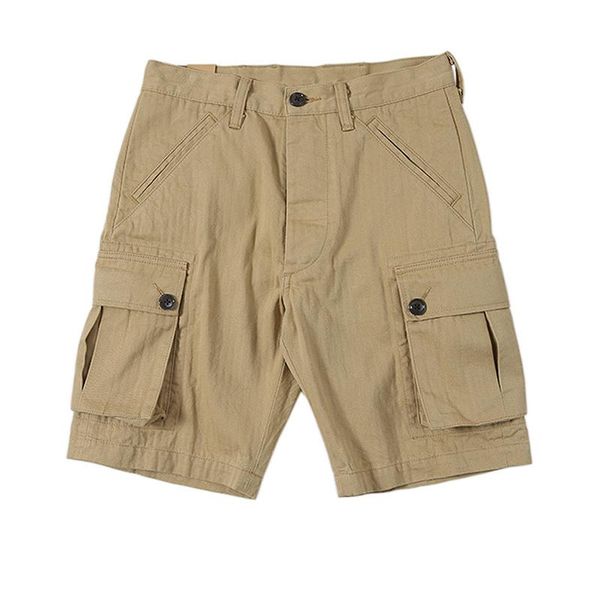 men's shorts m-1951 military vintage men hbt side pockets cargo straight loose fit, White;black
men's shorts m-1951 military vintage men hbt side pockets cargo straight loose fit, White;black