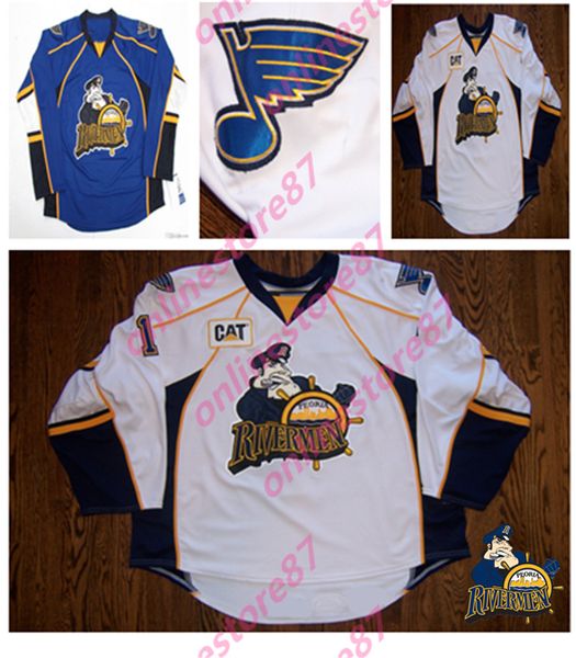 custom peoria rivermen hockey jerseys toivonen hannu 10 nick drazenovic road 25 david backes stitch any number any name mens custom jersey, Black 
custom peoria rivermen hockey jerseys toivonen hannu 10 nick drazenovic road 25 david backes stitch any number any name mens custom jersey, Black