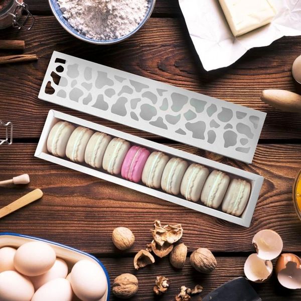 gift wrap 10pcs hollow macarons box cookie white package baking cake boxes for chocolate muffin biscuits luxury wedding party decoration
gift wrap 10pcs hollow macarons box cookie white package baking cake boxes for chocolate muffin biscuits luxury wedding party decoration