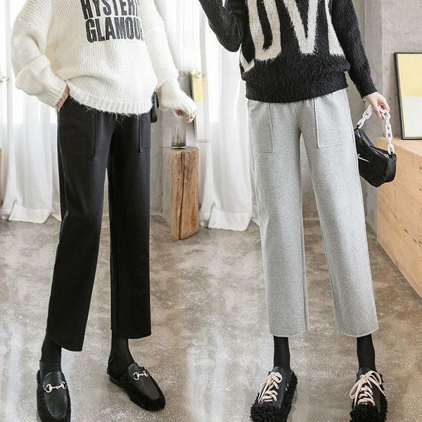 maternity bottoms home casual blended cotton poly pants for pregnant women loose style leggings solid straight pocket pant, White
maternity bottoms home casual blended cotton poly pants for pregnant women loose style leggings solid straight pocket pant, White