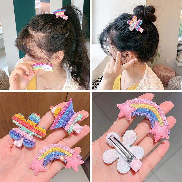 hair accessories elegant sequins clip for girls fashion clouds rainbow hairpins headwear hairgrip baby side children, Slivery;white
hair accessories elegant sequins clip for girls fashion clouds rainbow hairpins headwear hairgrip baby side children, Slivery;white
