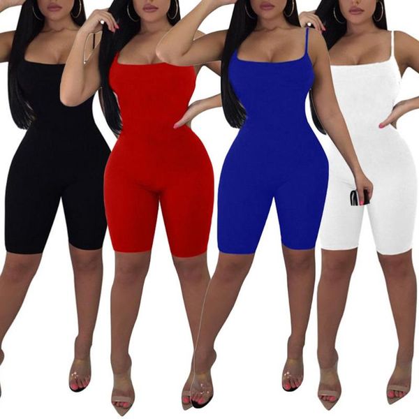 women's jumpsuits & rompers solid color sports playsuits sets women sleeveless skinny elastic nightclub sport jumpsuit romper backless, Black;white
women's jumpsuits & rompers solid color sports playsuits sets women sleeveless skinny elastic nightclub sport jumpsuit romper backless, Black;white
