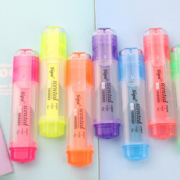 highlighters 7 color diy cute kawaii highlighter pen lovely watercolor draw korean school office supplies student stationery gift, Black;red
highlighters 7 color diy cute kawaii highlighter pen lovely watercolor draw korean school office supplies student stationery gift, Black;red