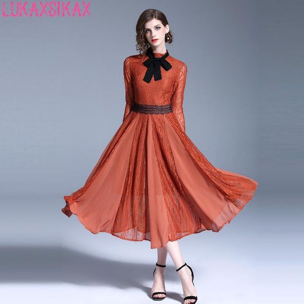 casual dresses 2021 spring autumn women long sleeve dress chiffon lace patchwork luxury runway elegant slim, Black;gray
casual dresses 2021 spring autumn women long sleeve dress chiffon lace patchwork luxury runway elegant slim, Black;gray