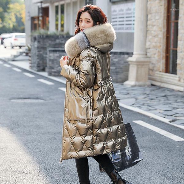 women's down & parkas 2021 big real fur hooded jacket 90% white duck coat long thick warm snow outwear female puffer jackets, Black
women's down & parkas 2021 big real fur hooded jacket 90% white duck coat long thick warm snow outwear female puffer jackets, Black