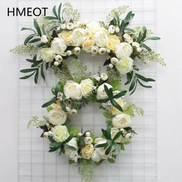 hmeot artificial rose peony wreath lintel wall decoration flower door wreath for wedding home christmas garland decor road guide
hmeot artificial rose peony wreath lintel wall decoration flower door wreath for wedding home christmas garland decor road guide