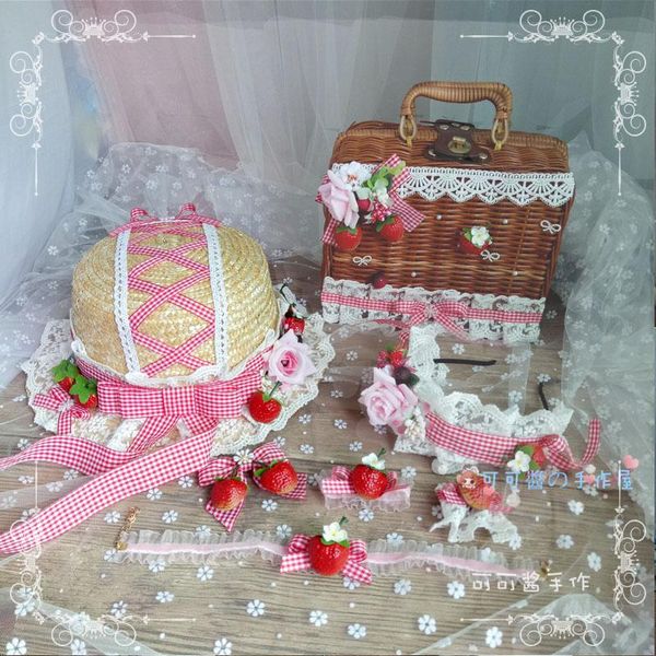 other event & party supplies original lolita strawberry headband hairband sweet red plaid bow edge clip duckbill headdress
other event & party supplies original lolita strawberry headband hairband sweet red plaid bow edge clip duckbill headdress