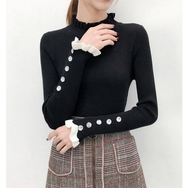 women's sweaters women turtle neck knit pull over ladies rhinestone autumn sweater elegant ol office black white knitted street wear, White;black
women's sweaters women turtle neck knit pull over ladies rhinestone autumn sweater elegant ol office black white knitted street wear, White;black