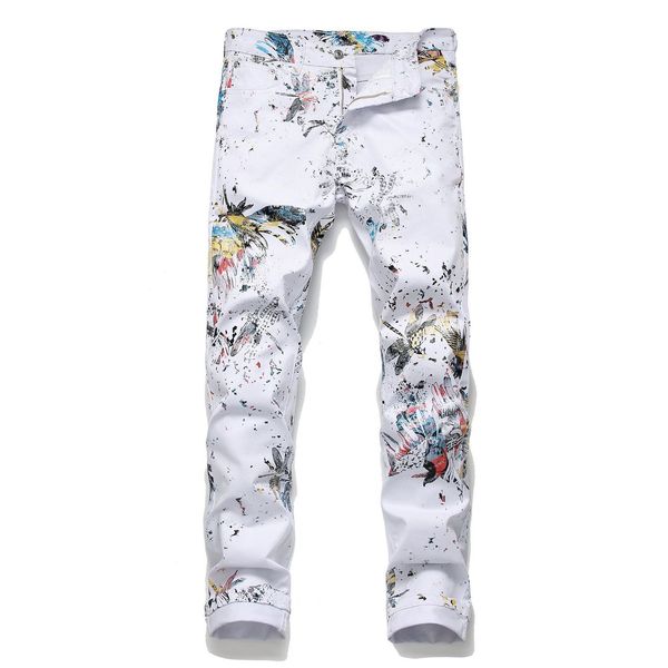 new men's male dragonfly printed white jeans fashion slim fit colored painted denim pencil pants trousers qq0b, Blue
new men's male dragonfly printed white jeans fashion slim fit colored painted denim pencil pants trousers qq0b, Blue