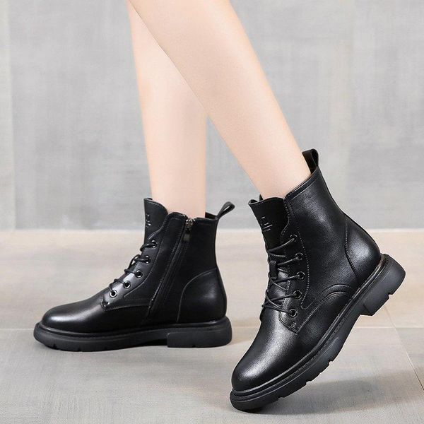 boots women's autumn/winter thick-soled retro flat-soled locomotive keep warm tie girl, Black
boots women's autumn/winter thick-soled retro flat-soled locomotive keep warm tie girl, Black